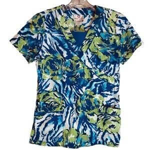 White Cross Scrub Top